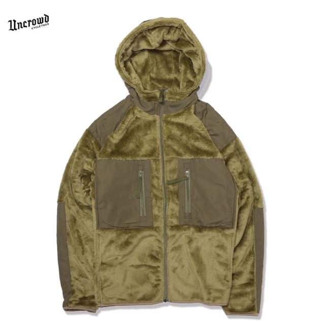 ☆セールプライス!! UNCROWD(アンクラウド) UC-503-021 MILITARY FLEECE HOODIE 3色(ブラック・コヨーテ・グレー) ☆セールプライス!! UNCROWD(アンクラウド) UC-503-021 MILITARY