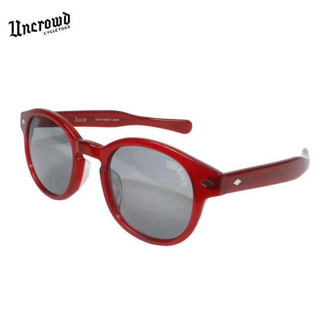 UNCROWD(アンクラウド) LUCE ダークレッドクリフレーム×スモークレンズ