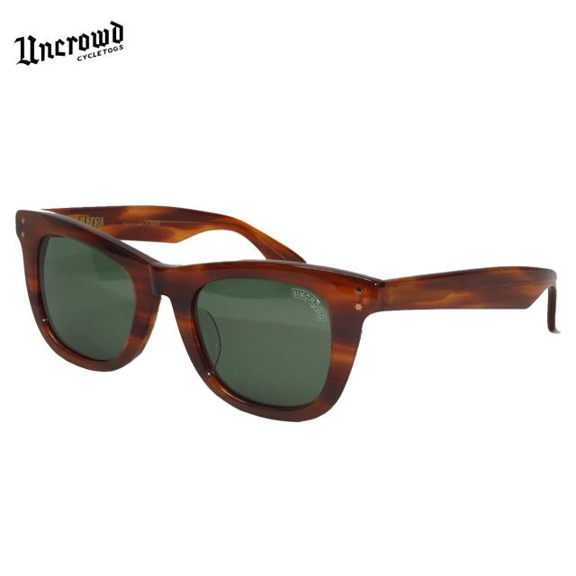 UNCROWD(アンクラウド) TUNDRA MOCK TORTOISEフレームxダークグリーンレンズ