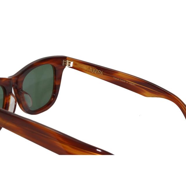 UNCROWD(アンクラウド) TUNDRA MOCK TORTOISEフレームxダークグリーンレンズ