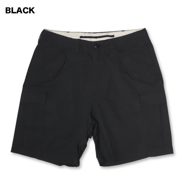 UNIVERSAL OVERALL(ユニバーサルオーバーオール) C/N CARGO SHORTS 2色(BLACK/OLIVE)_1