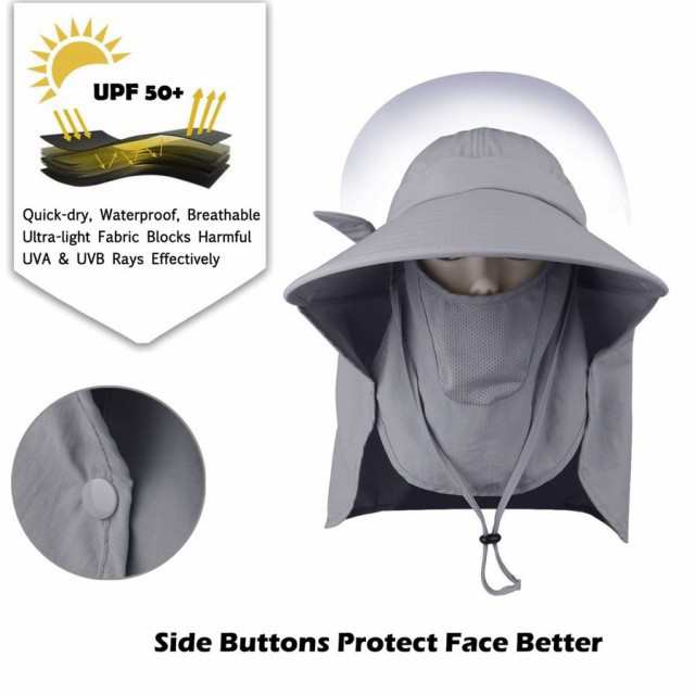 日よけ帽子 UVカット 女性用 日除け帽 日焼け止め 顔ガード アウトドア 農作業 ガーデニング 庭 紫外線対策に 360度全部カバー ハットの通販はau  PAY マーケット - ＨＵＫＩＨＯＵＳＥ
