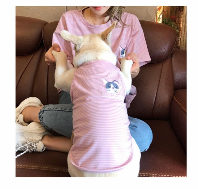 ペット用 犬用 猫用 ワンチャン用 中小型犬 服 犬服 春 夏 おしゃれ 春夏モデル めっちゃかわいい お揃い夏半袖tシャツ 親子ペアの通販はau Pay マーケット ｈｕｋｉｈｏｕｓｅ