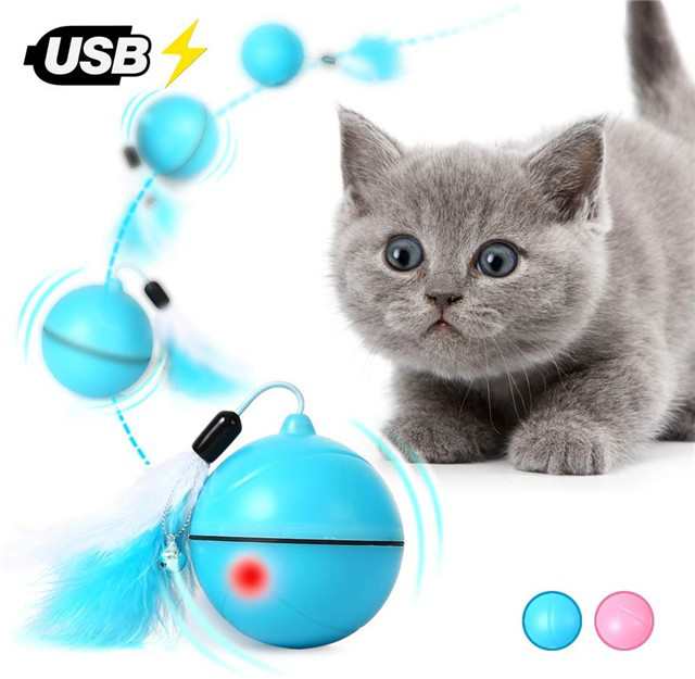 猫 おもちゃ 電動 猫ボール 自動回転 光るおもちゃ Usb充電式 猫じゃらし 交換羽付き ストレス解消 ブルーの通販はau Pay マーケット ｈｕｋｉｈｏｕｓｅ