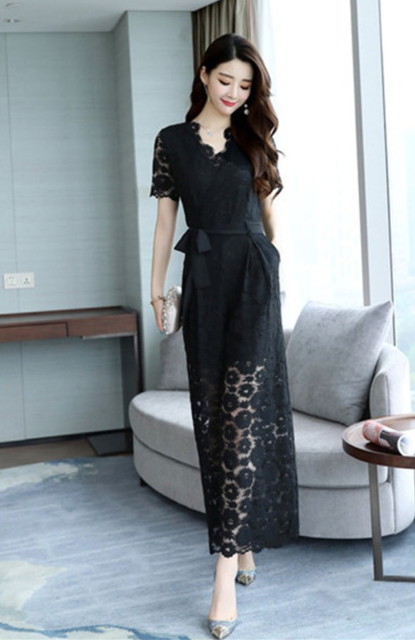 パーティードレス レディース パンツドレス ロングドレス オールインワン 結婚式 ワイドパンツ レース 大きいサイズの通販はau Pay マーケット Happy Dress Wowma店