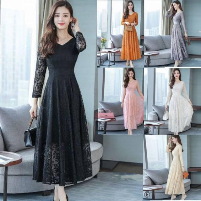 パーティードレス 結婚式 二次会 お呼ばれ ワンピース 袖あり お呼ばれドレス ドレス 代 30代 40代 大きいサイズ ロングの通販はau Pay マーケット Happy Dress Wowma店