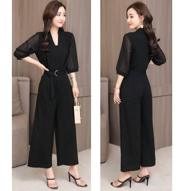 パーティードレス レディース オールインワン パンツドレス ロングドレス 結婚式 ドレス 袖あり大きいサイズ ワイドパンツの通販はau Pay マーケット Happy Dress Wowma店