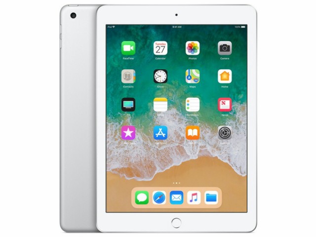 SIMロック解除済み iPad 第5世代 32GB シルバー Wi-Fi+Cellular au B ...