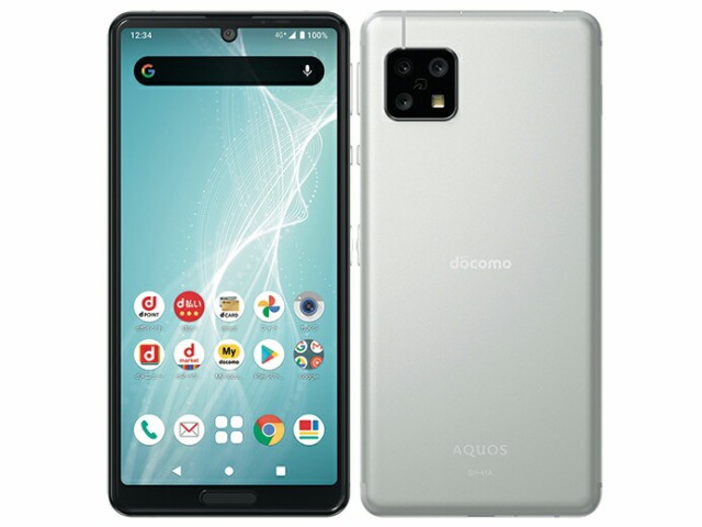 【中古】Aランク【目立った傷や汚れなし】 SIMフリー SH-41A SHARP AQUOS sense4 シルバー 利用制限〇(白ロム) 送料無料