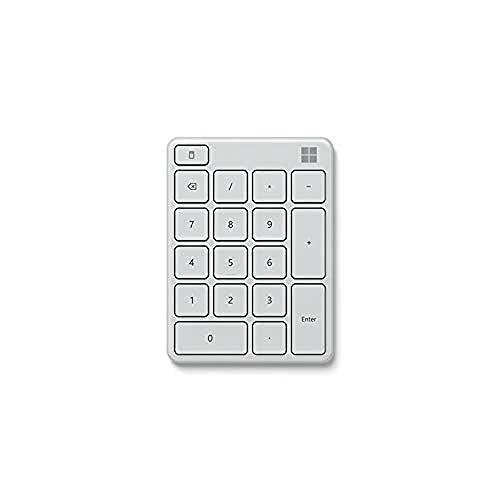 マイクロソフト ナンバー パッド 23O-00018 : ワイヤレス 薄型 テンキー キーカスタム可 3台接続可 Bluetooth ( グレイ