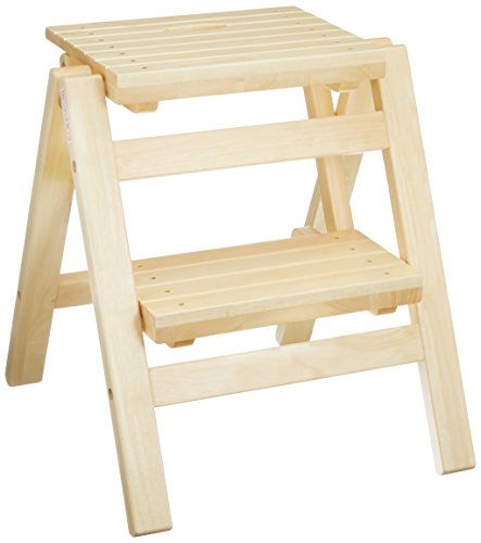 弘益 折り畳みステップチェア2段 ナチュラル FST-46の通販は 7,225円
