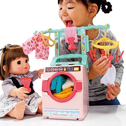 ぽぽちゃんのランドリールーム リアルな洗たくき&変身ランドリーラック 人形(着せ替え)