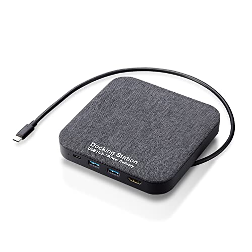 エレコム 外付けSSD ドッキングステーション機能付 500GB [HDMI/USB-C/USB-A/USB PD 100W対応] Mac/iP