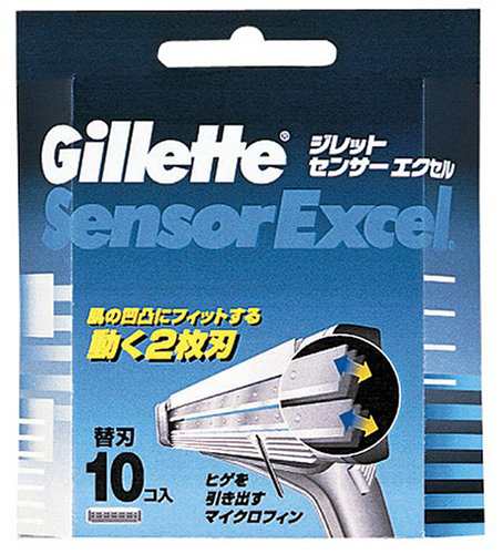 ジレット 髭剃り D58センサーエクセル専用替刃10個入