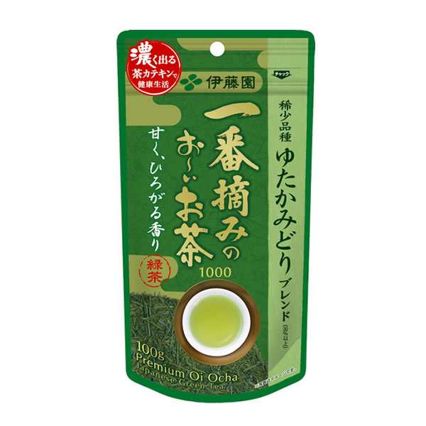 伊藤園 おーいお茶 一番摘みのおーいお茶 1000 100g 緑茶 茶葉 100gの通販はau Pay マーケット E 暮らしrあーる