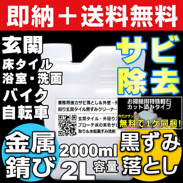 無料サンプル付 送料無料 サビ取り剤 サビ落とし 玄関 浴槽 自転車 トイレ タイル 黒ずみ 掃除 水垢落とし 業務用強力サの通販はau Pay マーケット お掃除 コーティングの専門店ｋｉｓ