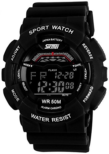 Fanmisメンズファッションスポーティーなデザイン多機能デジタル防水腕時計ブラックの通販はau Pay マーケット Amelie
