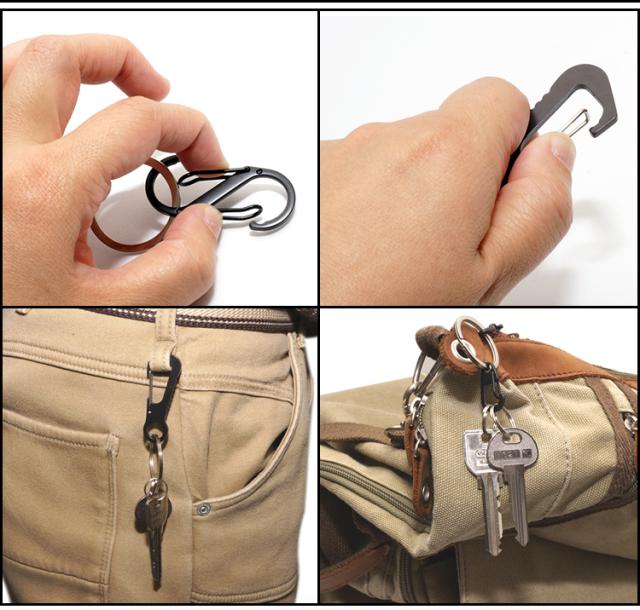 カラビナ リング付属 フック アウトドア 登山 小型 鍵 ベルト Pr Caraの通販はau Pay マーケット プランドル