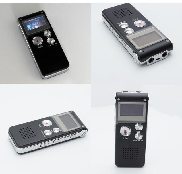 ボイスレコーダー 小型 長時間 16GB内蔵 マイク スピーカー付【メール