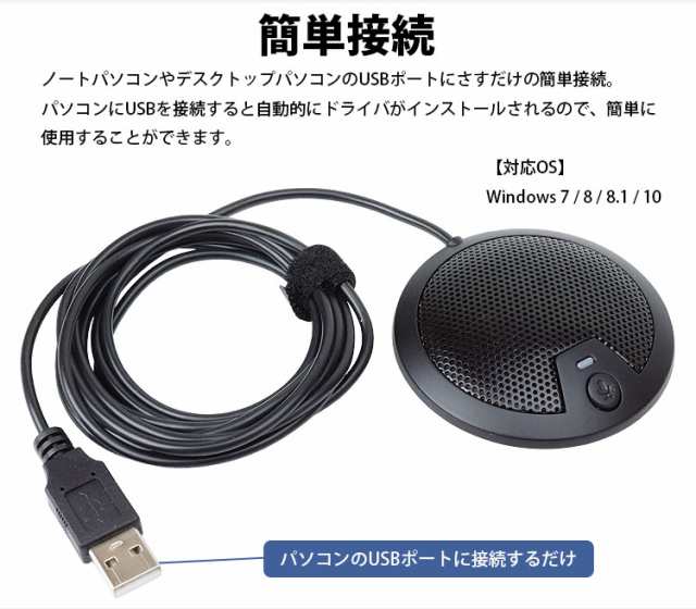 PC用薄型高性能マイク サンワサプライ MM-MC23