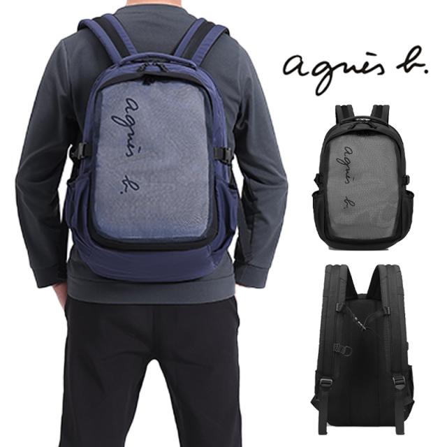 (アニエスベー)   agnes b.  バックパック リュック FREE ブラック メンズ カバン キャンバス ギフト プレゼント [並行輸入品]