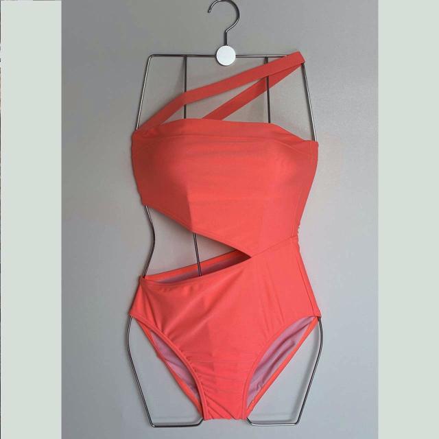 ワンショルダー カットアウトワンピース水着 レディース セクシー ビキニ パッド ハイウエストの通販はau Pay マーケット Sno