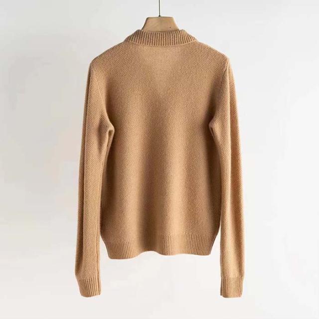 カシミヤポロニット トップス カシミヤ素材 100% ポロ ニット