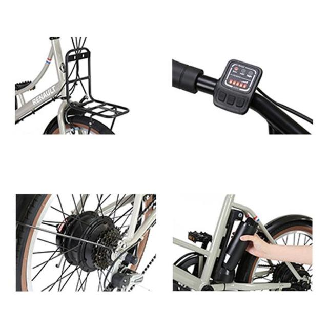 店頭受取限定 ルノー RENAULT RENAULT Marseille206E ルノー マルセイユ206E 電動アシスト小径自転車 5.2Ah 20インチ [61434-xx99]