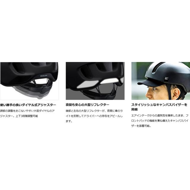 店頭受取限定 OGK KABUTO 自転車 大人用ヘルメット・ウェア マットブラック キャンバス アーバン MG カブト  CANVAS Urban MG_6