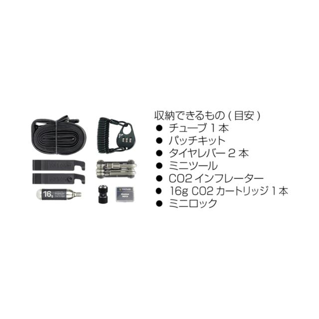 店頭受取限定 自転車 サドルバッグ トピーク エアロウェッジ パック 2025 TOPEAK Aero Wedge Pack DF Combo Sports ブラック [BAG49000]_6