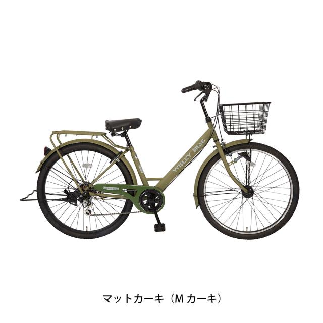 店頭受取限定 ママチャリ シティ 自転車 サイモト 27.5インチ 2026