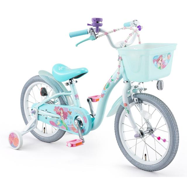 店頭受取限定 アイデス アイデス ides アリエル S18 女の子用 幼児自転車 子供 18インチ 4歳〜9歳 エメラルドグリーン [ariel S18]_2