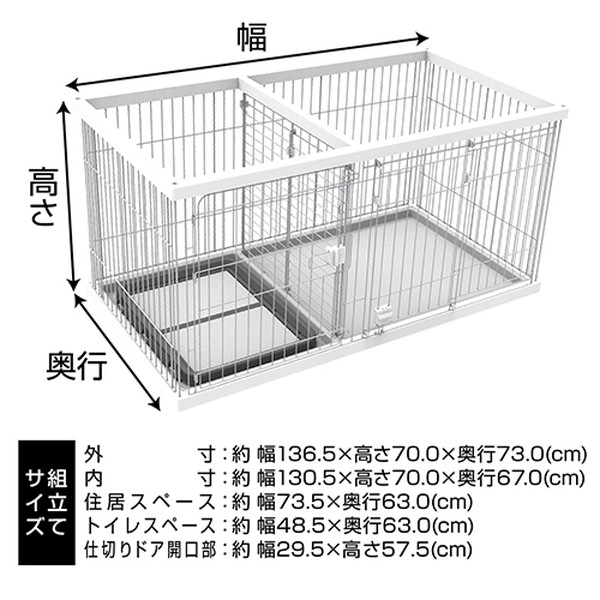 ペティオ トイレのしつけが出来る ドッグルームサークル ゲージ ケージ 