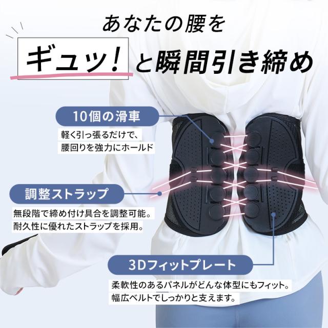 送料無料]理学療法士監修 ハルクファクター 腰 サポーター ベルト [ S