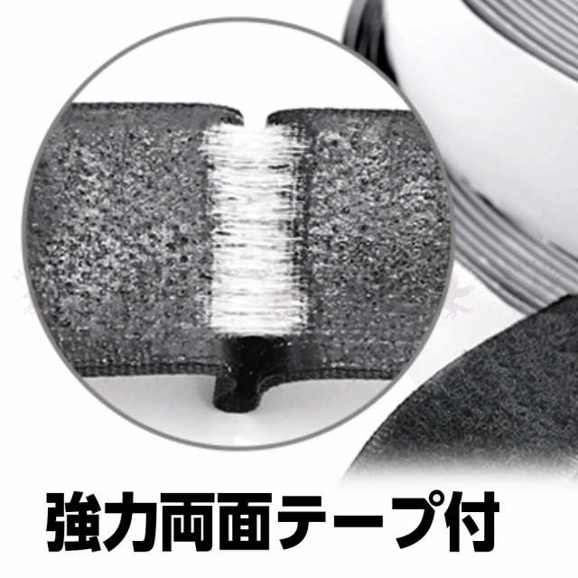 面ファスナー バンド オスメスセット 黒 超強力 両面テープ 固定 強力 防水 50mm ５ｃｍ 1M巻き フック ループ 耐熱 ブラック 送料無料の通販はau  PAY マーケット - belsus