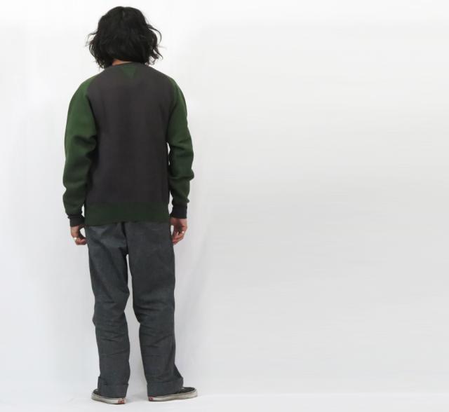 JELADO ジェラード フリーダムスリーブ 丸胴 クルーネック スウェット 2TONE AB11211_7