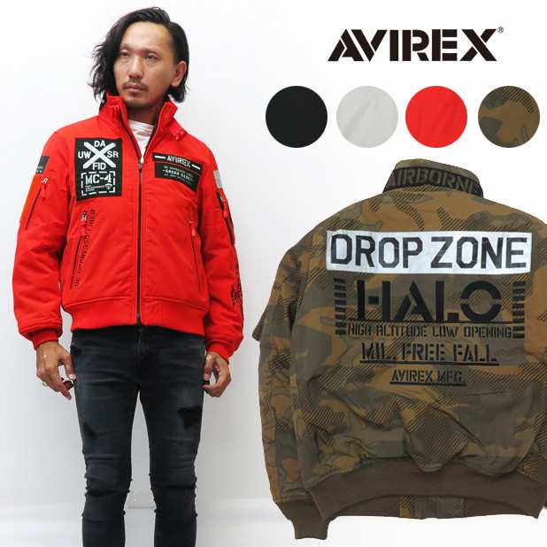 AVIREX MILITARY CAMP】 AVIREX アビレックス MA-1 モデファイ ハロ