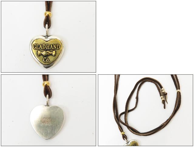 GLAD HAND グラッドハンド ボタンチャーム HEART LARGE シルバー