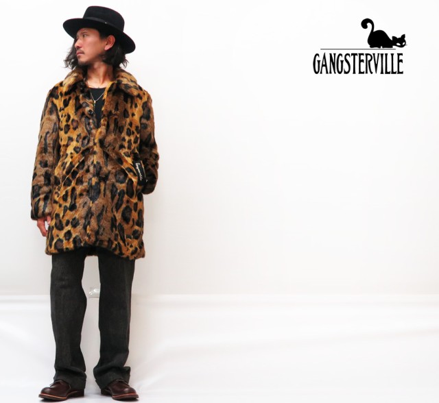 【新品未使用】GANGSTERVILLE  RISE ABOVE ファーコート画像のハンガーは付属しません