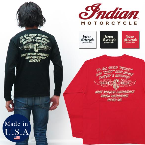 インディアンモーターサイクル Indian Motorcycle 長袖 プリント Ｔシャツ "SCOUT" & "CHIEF"  IM68342の通販は 6,527円