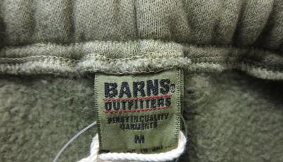 バーンズ BARNS スウェット パンツ ワイドテーパード ピグメント加工 裏起毛 無地 BR-3049PG_4