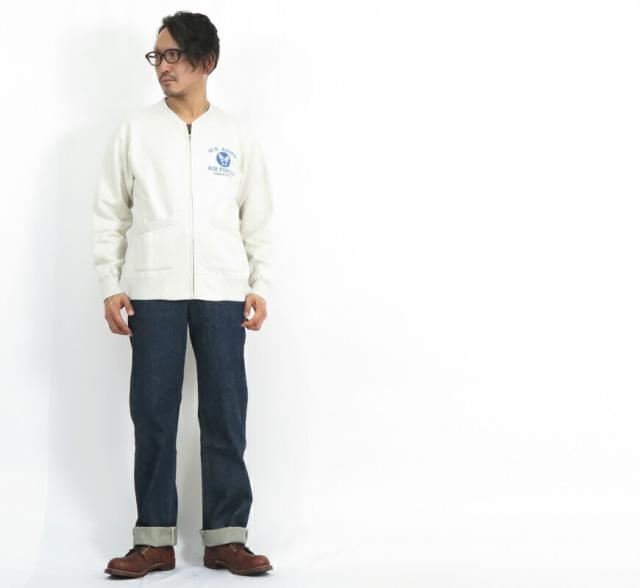 バズリクソンズ Buzz Ricksons セットイン ジップアップ スウェット トレーナー U.S.ARMY AIR FORCE BR65601