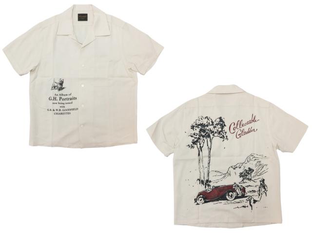 BY GLAD HAND バイ グラッドハンド 半袖 オープンカラー シャツ レーヨン/リネン PORTRAITS BYGH-20-SS-17_2
