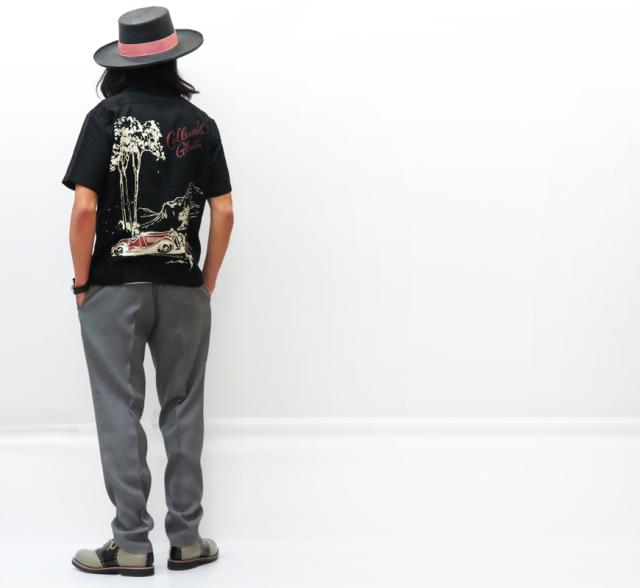BY GLAD HAND バイ グラッドハンド 半袖 オープンカラー シャツ レーヨン/リネン PORTRAITS BYGH-20-SS-17_6
