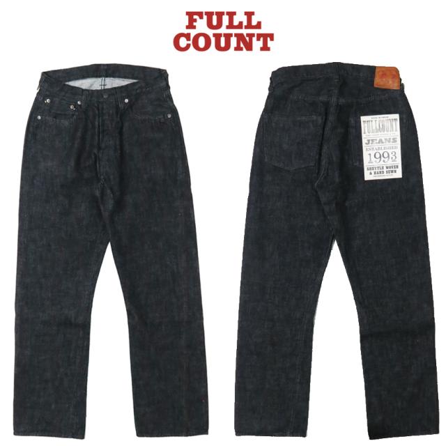 フルカウント FULLCOUNT 0105BK ジーンズ ルーズストレート 13.7oz ブラックデニム ジンバブエコットン