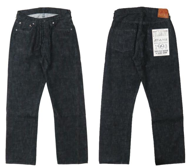 フルカウント FULLCOUNT 0105BK ジーンズ ルーズストレート 13.7oz ブラックデニム ジンバブエコットン