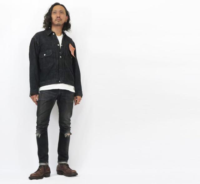 フルカウント FULLCOUNT 2102BK セカンドモデル ブラック デニム ジャケット 2ndモデル 13.7oz ジンバブエコットン