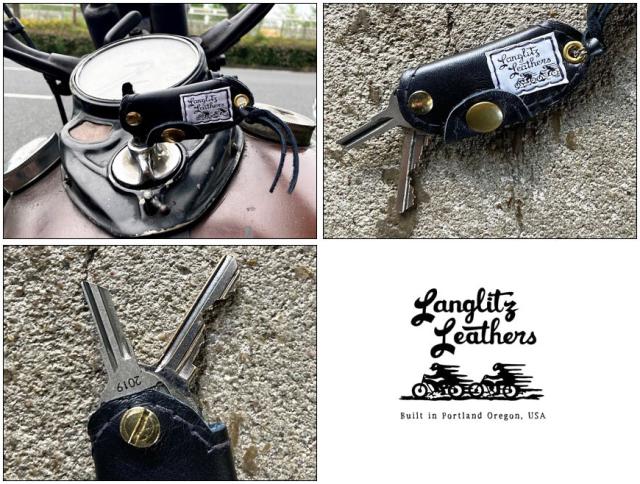 ラングリッツレザーズ  Langlitz Leathers レザー キーホルダー Clem Key Holder 牛革_4