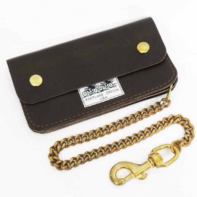 ラングリッツレザーズ Langlitz Leathers チェーン ウォレット ブラウンレザー トラッカー バイカーズ ロング レザー 長財布 革_1