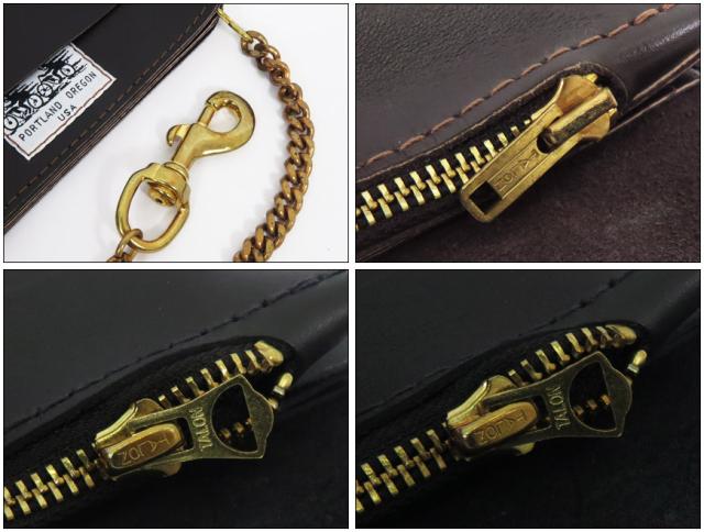 ラングリッツレザーズ Langlitz Leathers チェーン ウォレット ブラウンレザー トラッカー バイカーズ ロング レザー 長財布 革_3